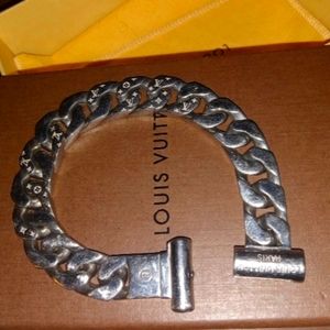 LOUIS VUITTON Bracelet Bangle LV Monogram